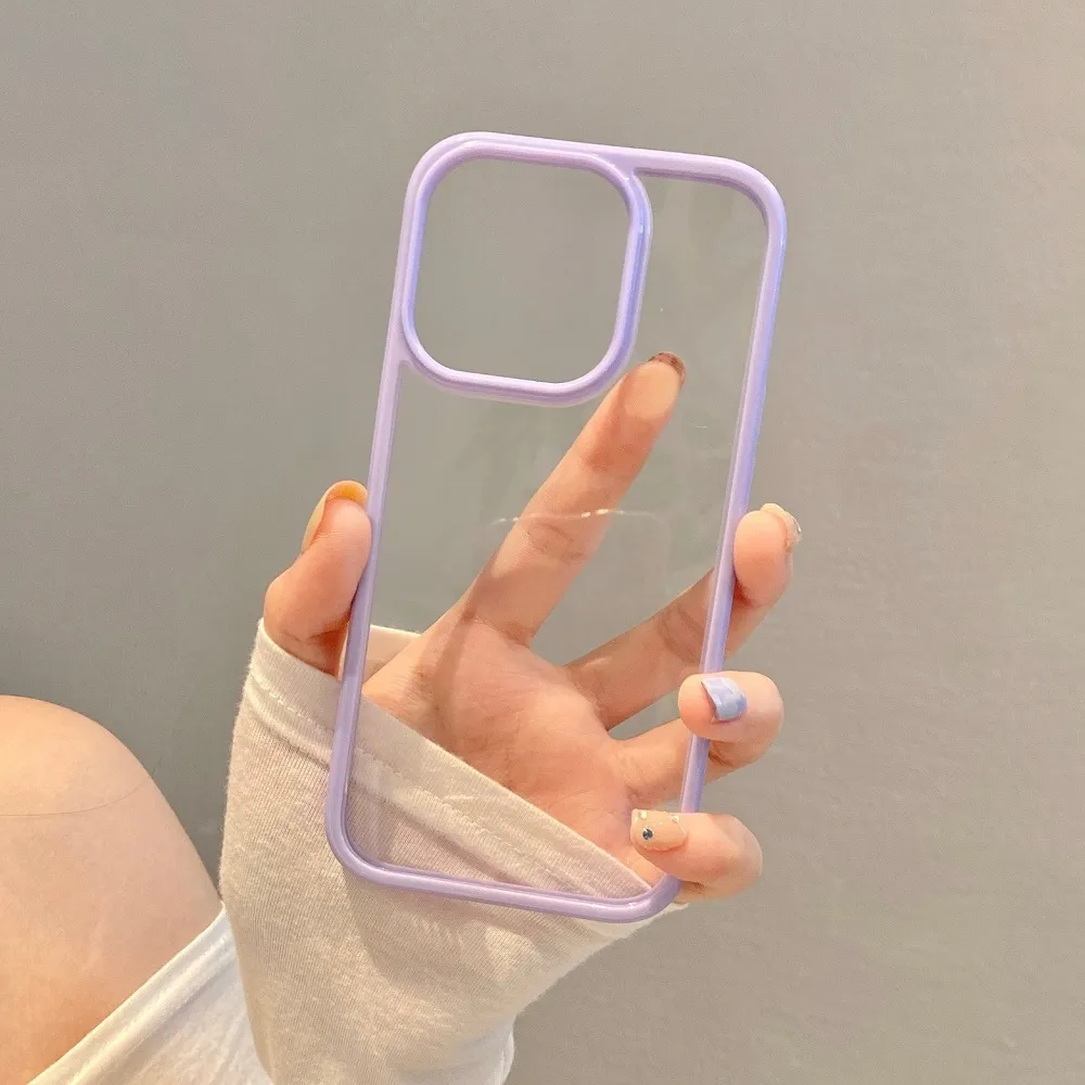 Transparent Phone Case for iPhone 15, 14, 13, 12,11, Pro Max case Shockproof Soft Back Cover