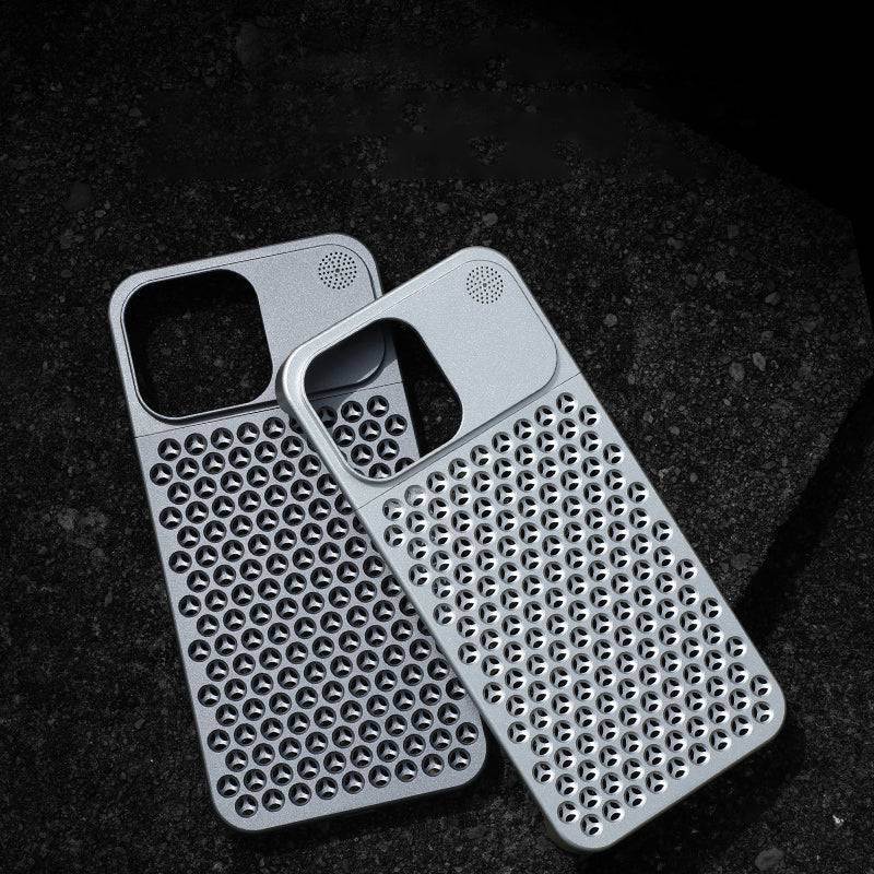 Aluminum Alloy Heat-Dissipation Anti-Fall Case for iPhone 14 Pro Max and 13 Pro Max