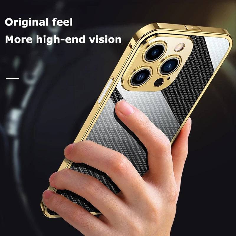 New Version 2.0 Stainless steel phone case with a metal frame