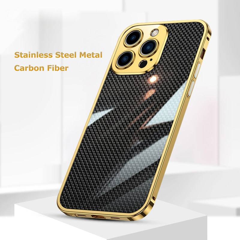 New Version 2.0 Stainless steel phone case with a metal frame