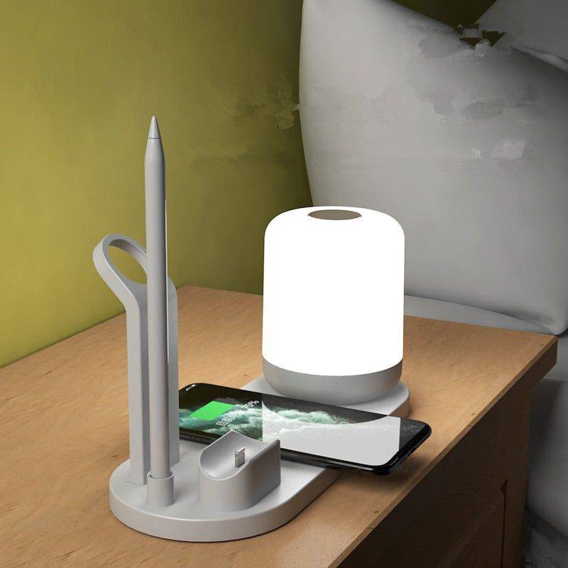 MagSafe? 3 charging port Wireless Charging  LED Desk Lamp 2023