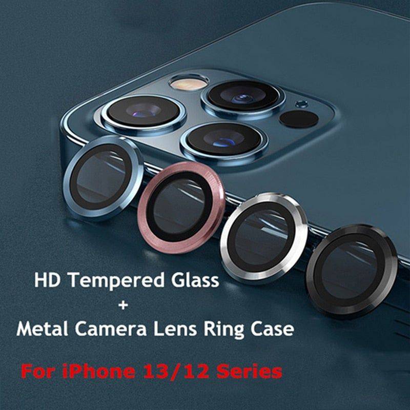 Best camera lens Metal Ring Case Glass protectors for iPhone