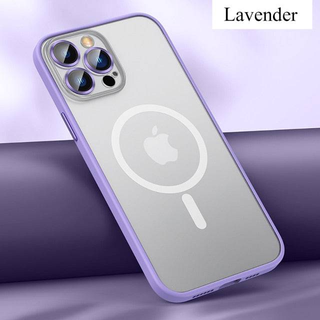 Cover compatible with wireless charging Magsafe and plus lens protection