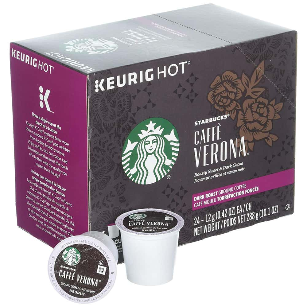 Starbucks Caffe Verona Bold Rst Keurig Pod 24/Pack