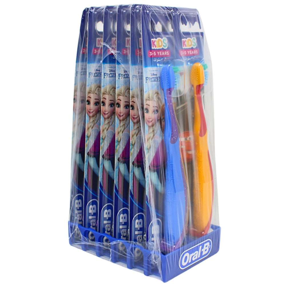 ORAL-B Kids  Tooth Brush 12 Count 3-5 Yrs Frozen 8/Pack