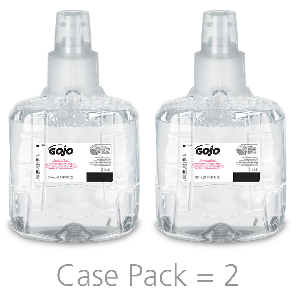 GOJO???? Clear & Mild Foam Handwash Packing 2x 1200ml Bottles/ CS