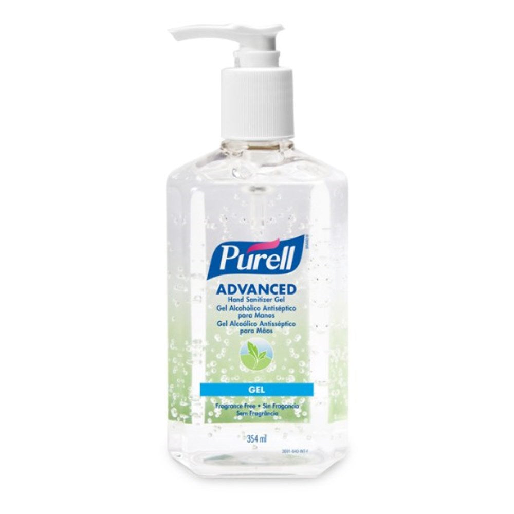 Purell???? Advanced Hand Sanitizer Gel Pump, Clear Liquid, Packing 12x 354ml Bottles/ CS