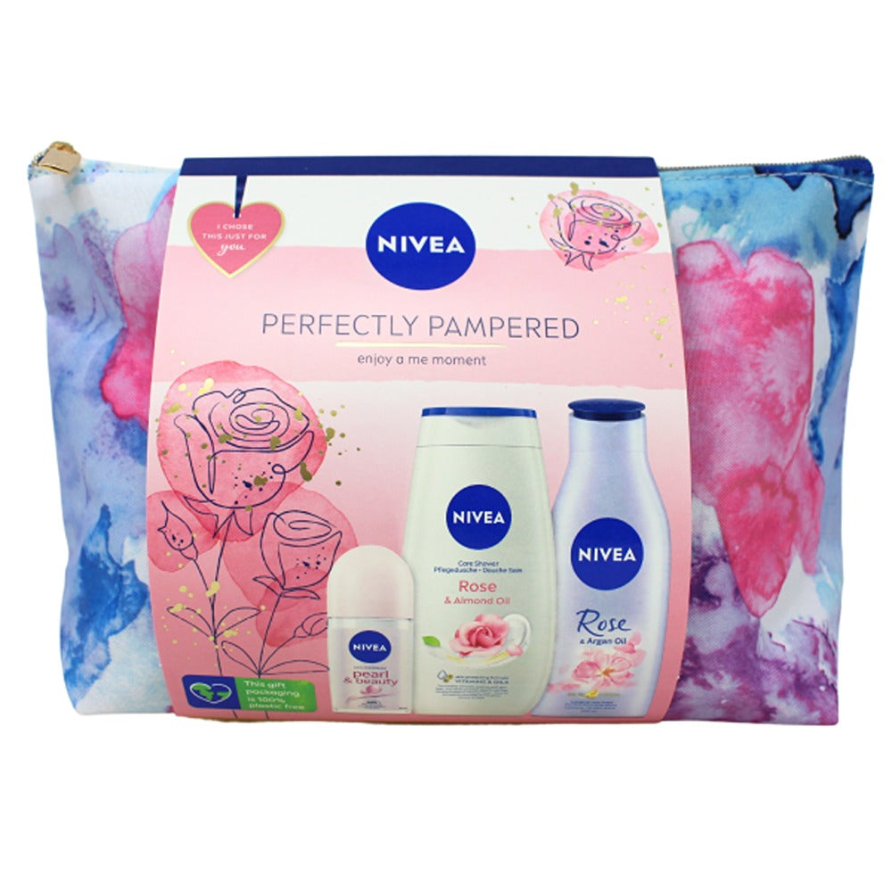 NIVEA Gift Set 3Pc Perfe Countly Pampered 4/Pack