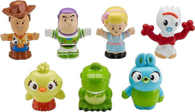 Fisher-Price Little People Toddler Toys Disney Toy Story 7 Friends Pack Figure Set with Woody & Buzz Lightyear for Ages 18+ Months (Amazon Exclusive)