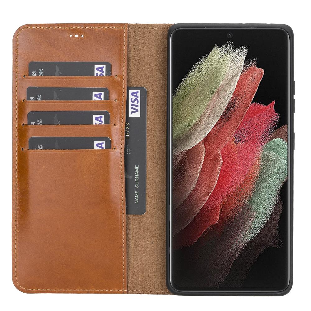 Leather Wallet Case for Samsung Galaxy S21 Ultra