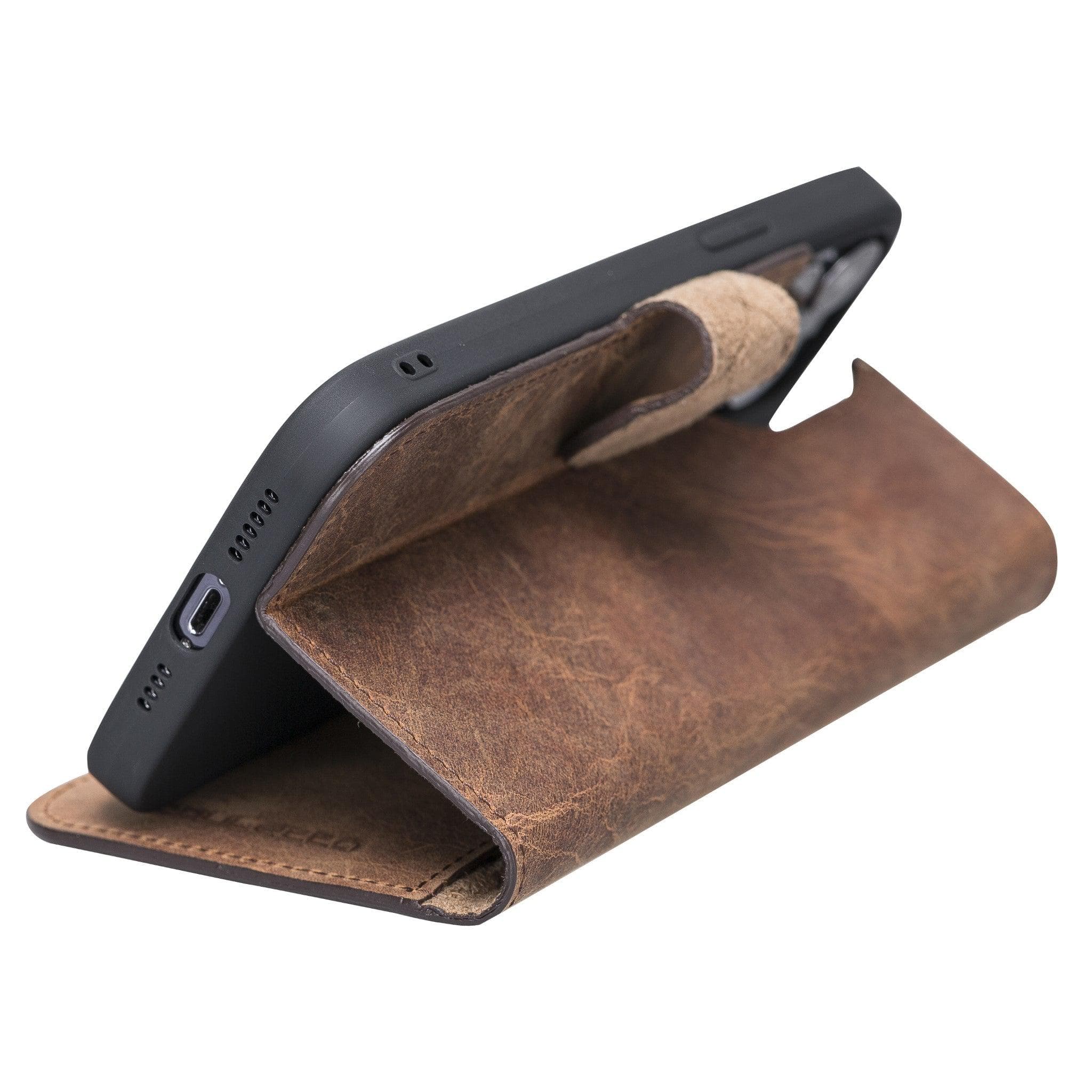 Apple iPhone 13 Series Non-Detachable Leather Wallet Case - WC