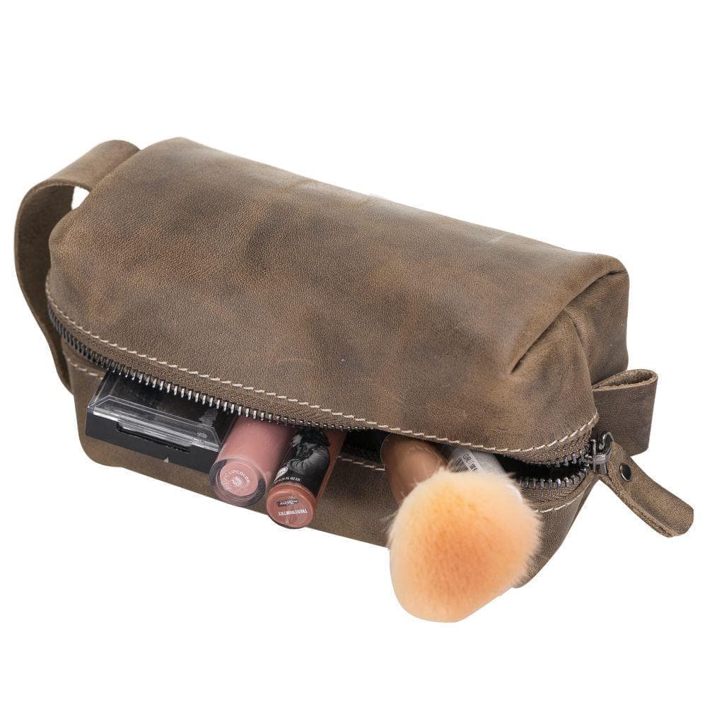 Eve Genuine Leather Make Up Bag - M/L/XL Sizes