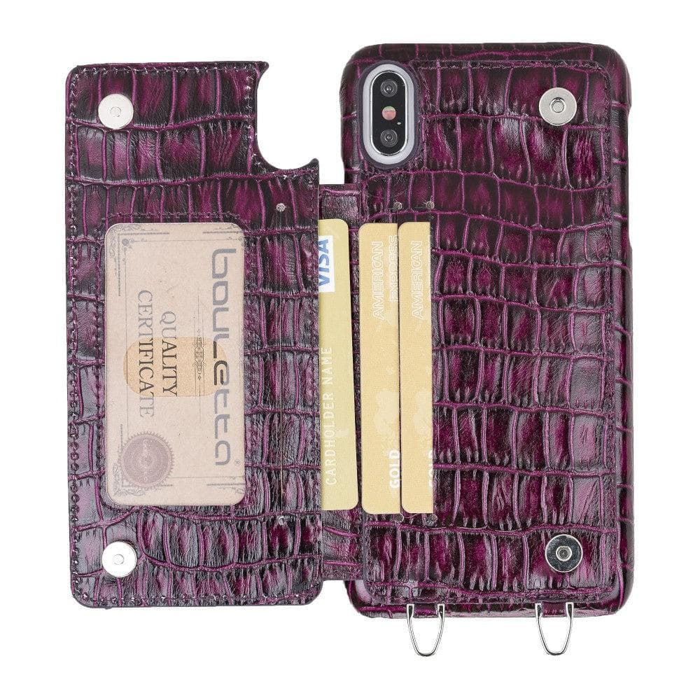 Bouletta iPhone X Series Leather Saff Umw Plain Strap