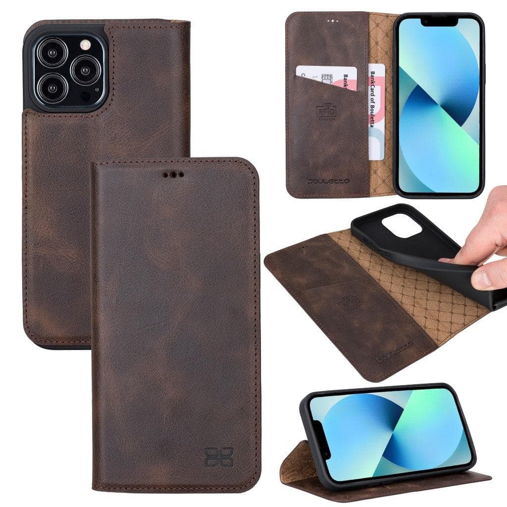 Brooks Leather Slim Wallet Case for Apple iPhone 13 Series