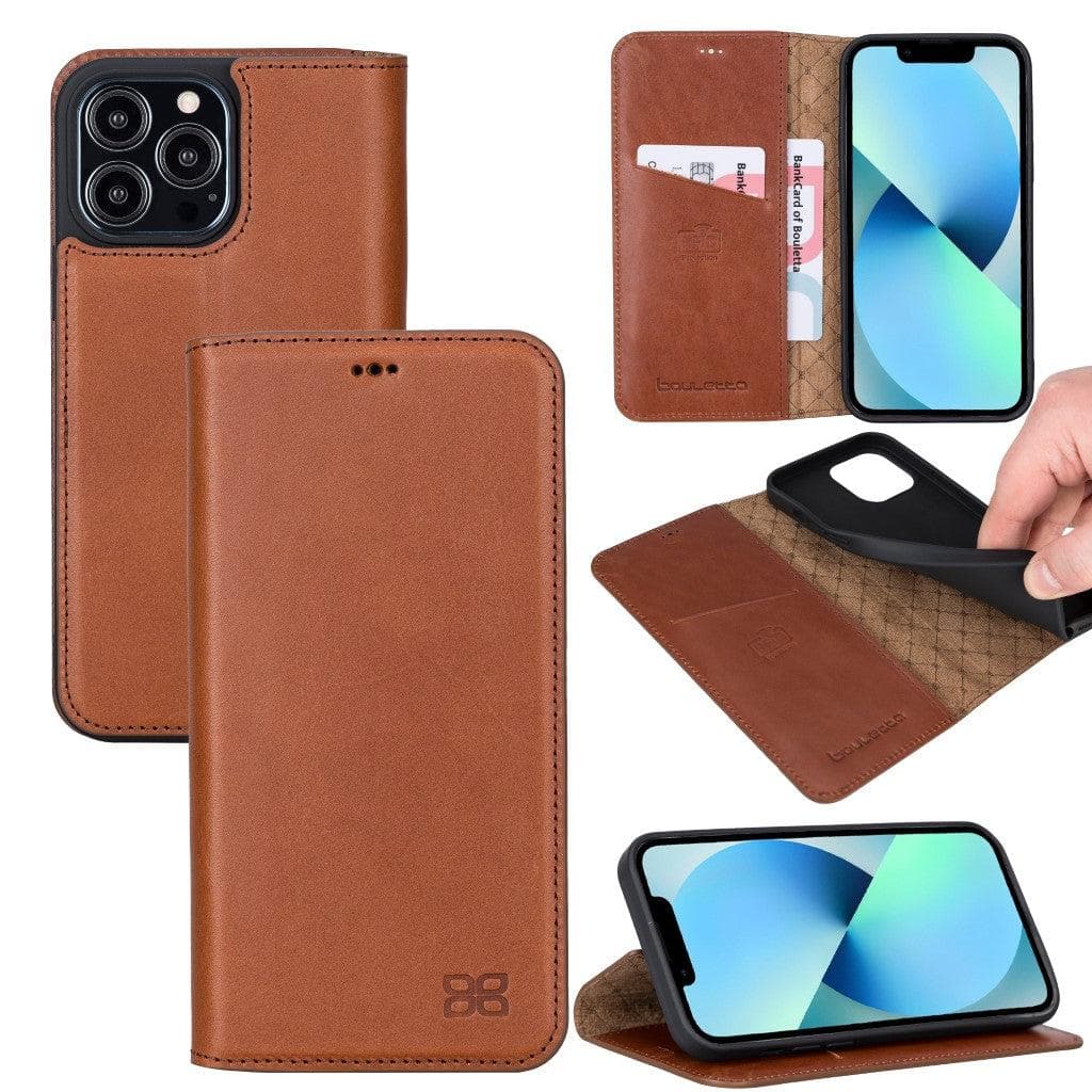 Brooks Leather Slim Wallet Case for Apple iPhone 13 Series