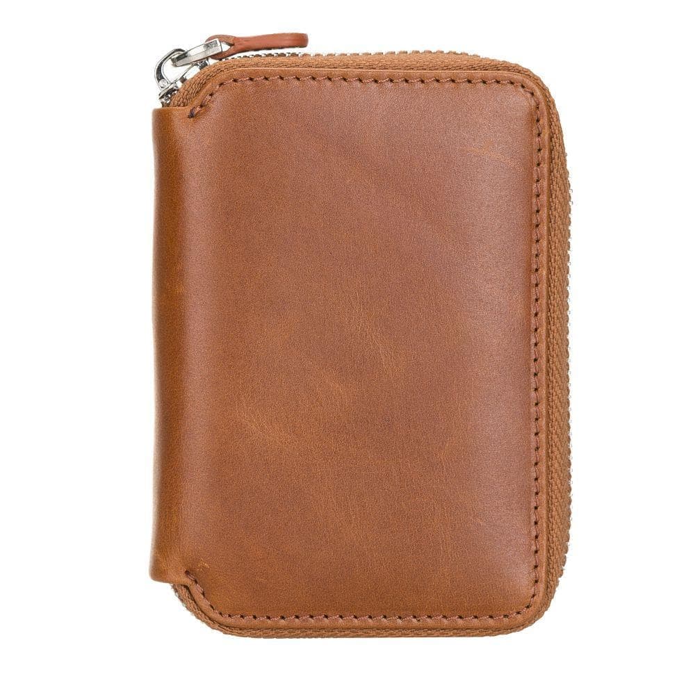 Elvis Zippered Genuine Leather Wallet / Card Holder