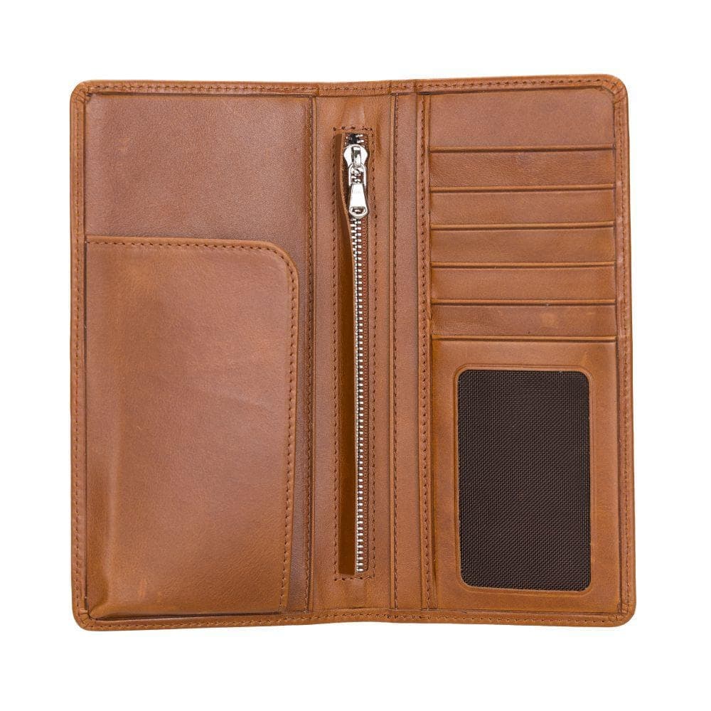 Evra Customizable, Genuine Leather Universal Wallet for Unisex