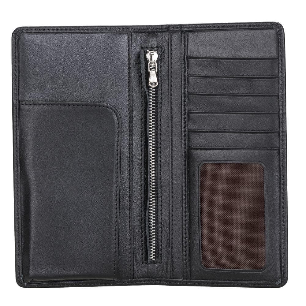 Evra Customizable, Genuine Leather Universal Wallet for Unisex