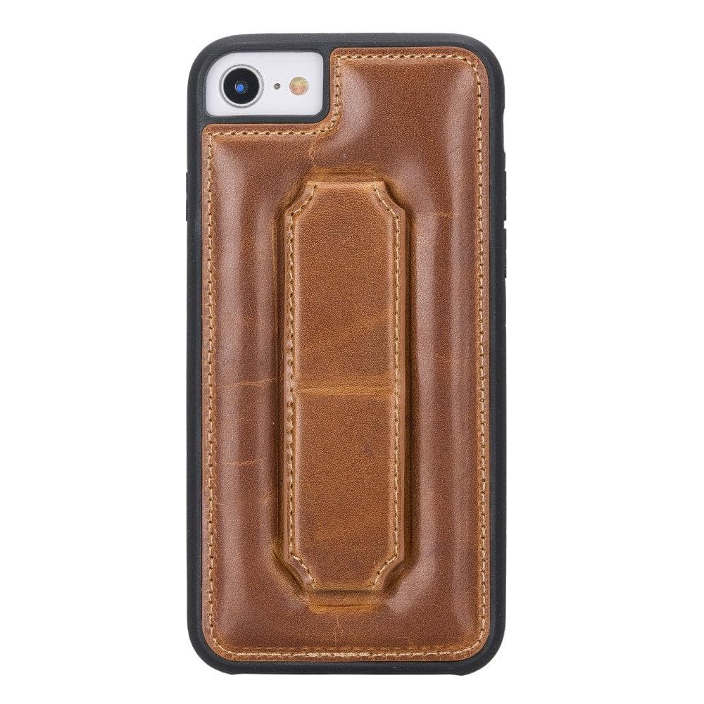 iPhone 7 series Leather back cover case with hand strap