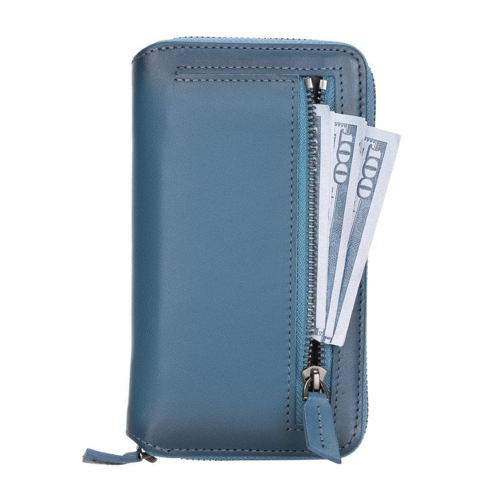 Detachable Leather Zipper Wallet Cases for Apple iPhone 12 Series