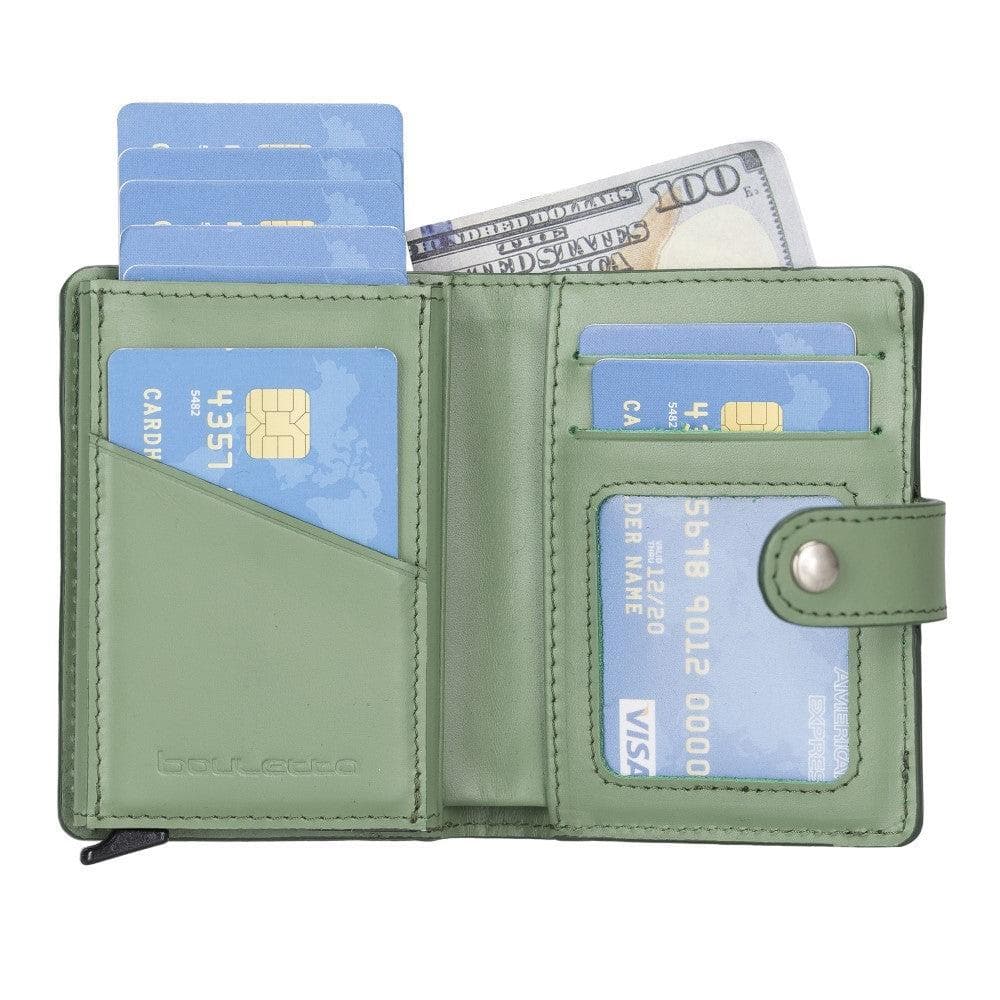 Palermo Zip Mechanical Leather Card Holder