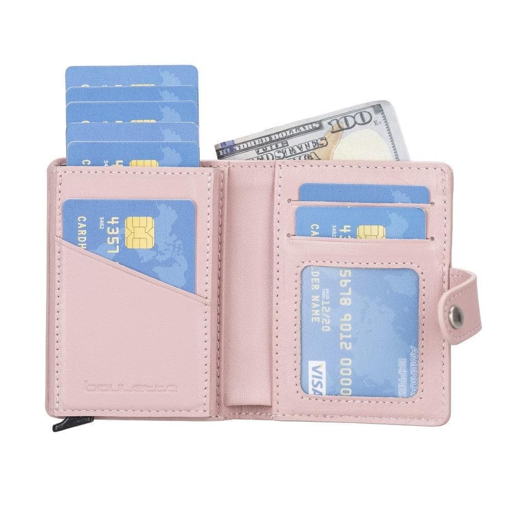 Palermo Zip Mechanical Leather Card Holder