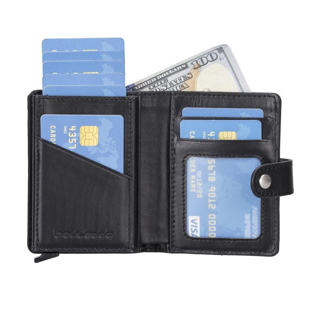 Palermo Zip Mechanical Leather Card Holder