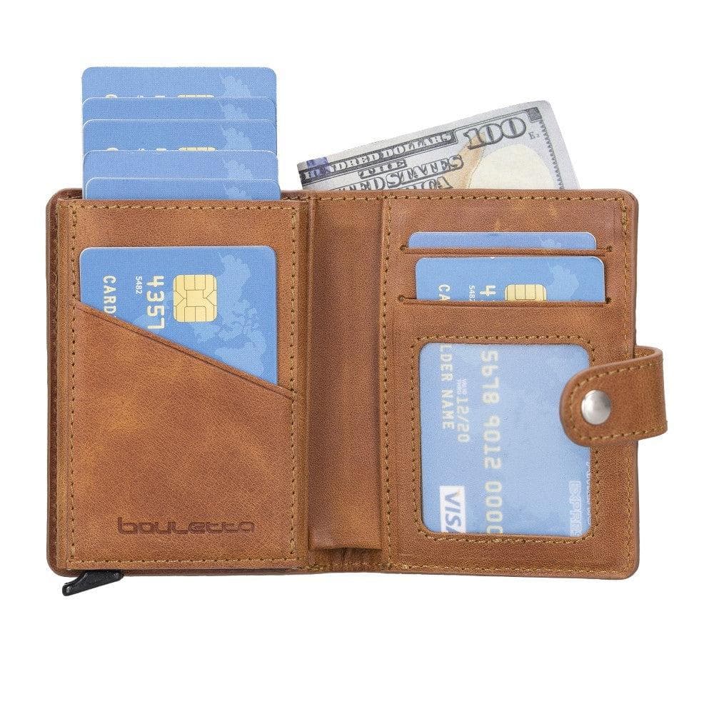 Palermo Zip Mechanical Leather Card Holder