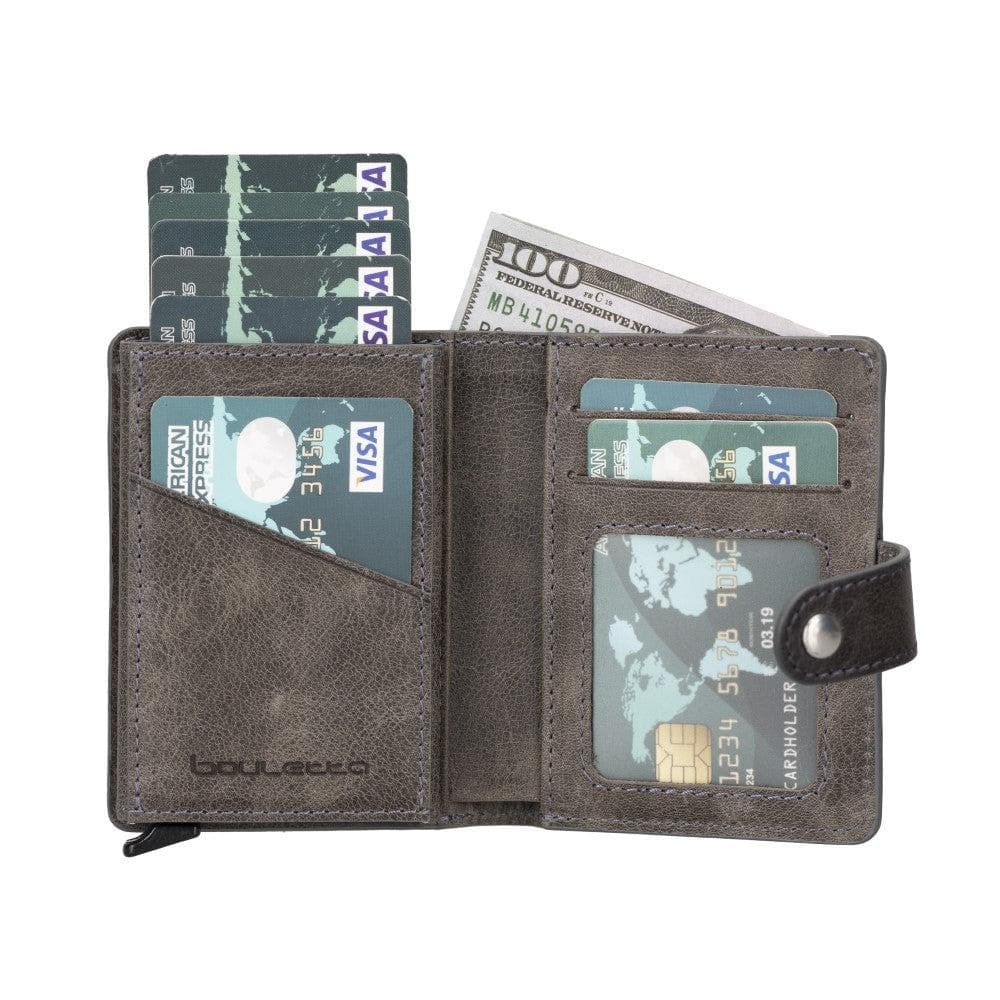 Palermo Zip Mechanical Leather Card Holder