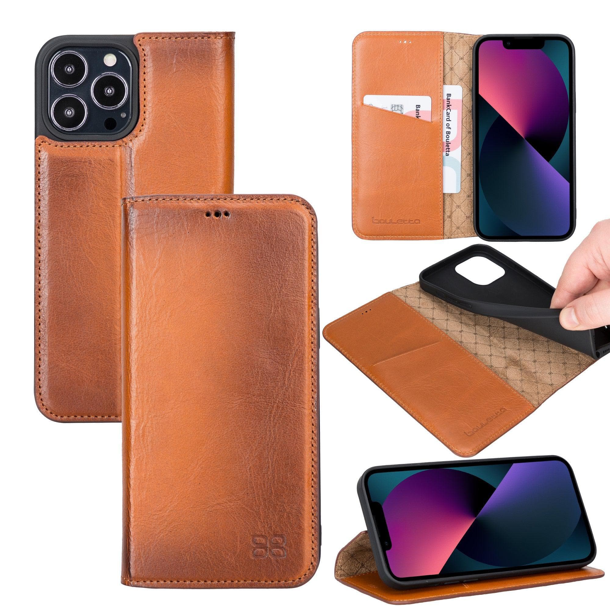 Brooks Leather Slim Wallet Case for Apple iPhone 13 Series