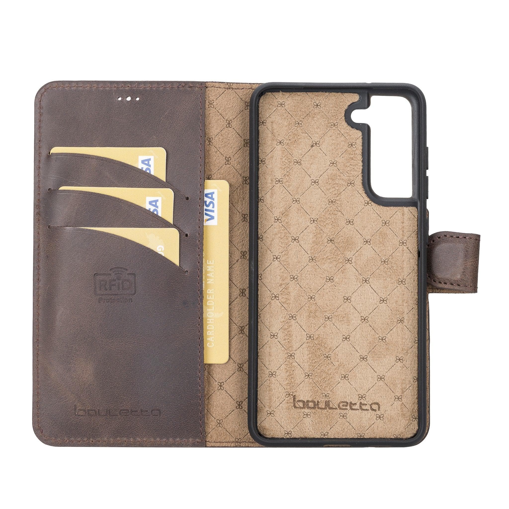 Samsung Galaxy S21 FE (Fan Edition) Detachble Leather Wallet Case - MW