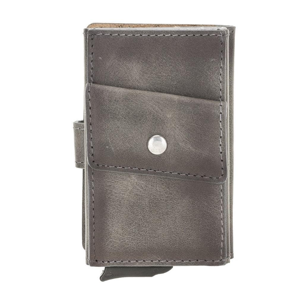 Terry Coin Leather Mechanical Card Holder