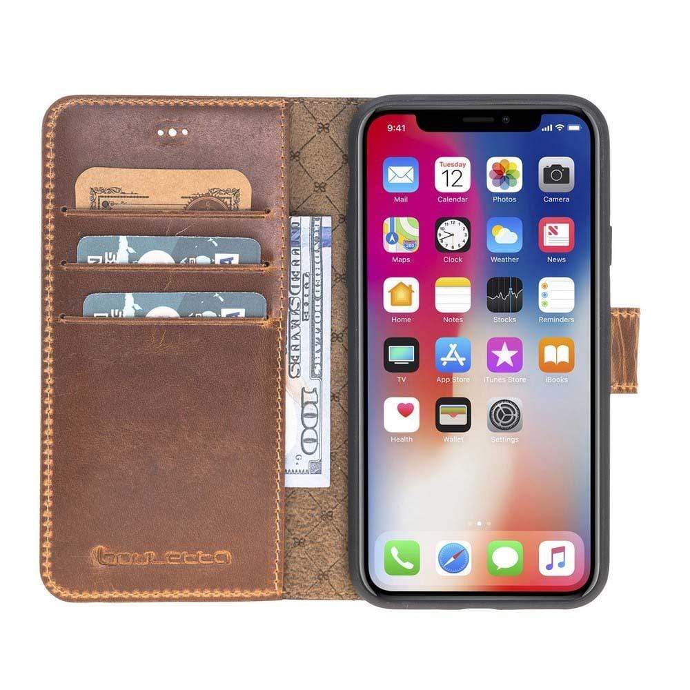 Wallet Folio Leather Case with ID slot for Apple iPhone X series