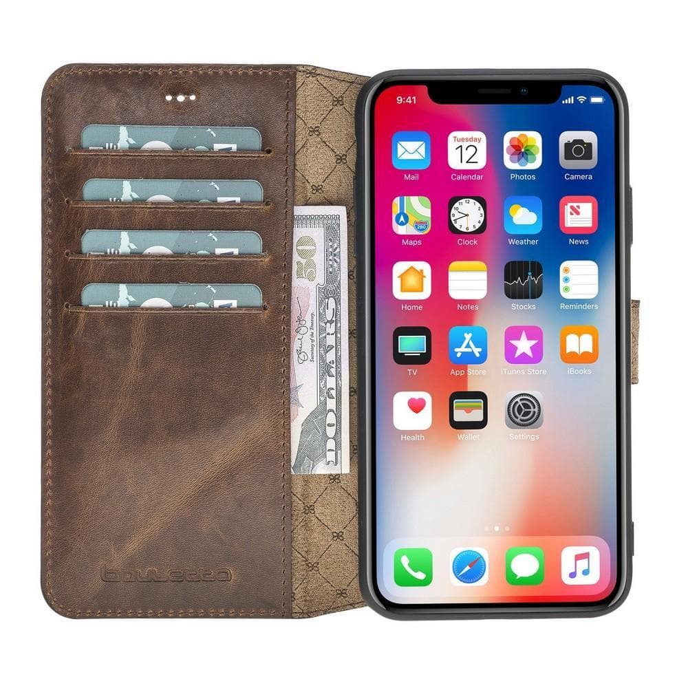 Wallet Folio Leather Case with ID slot for Apple iPhone X series