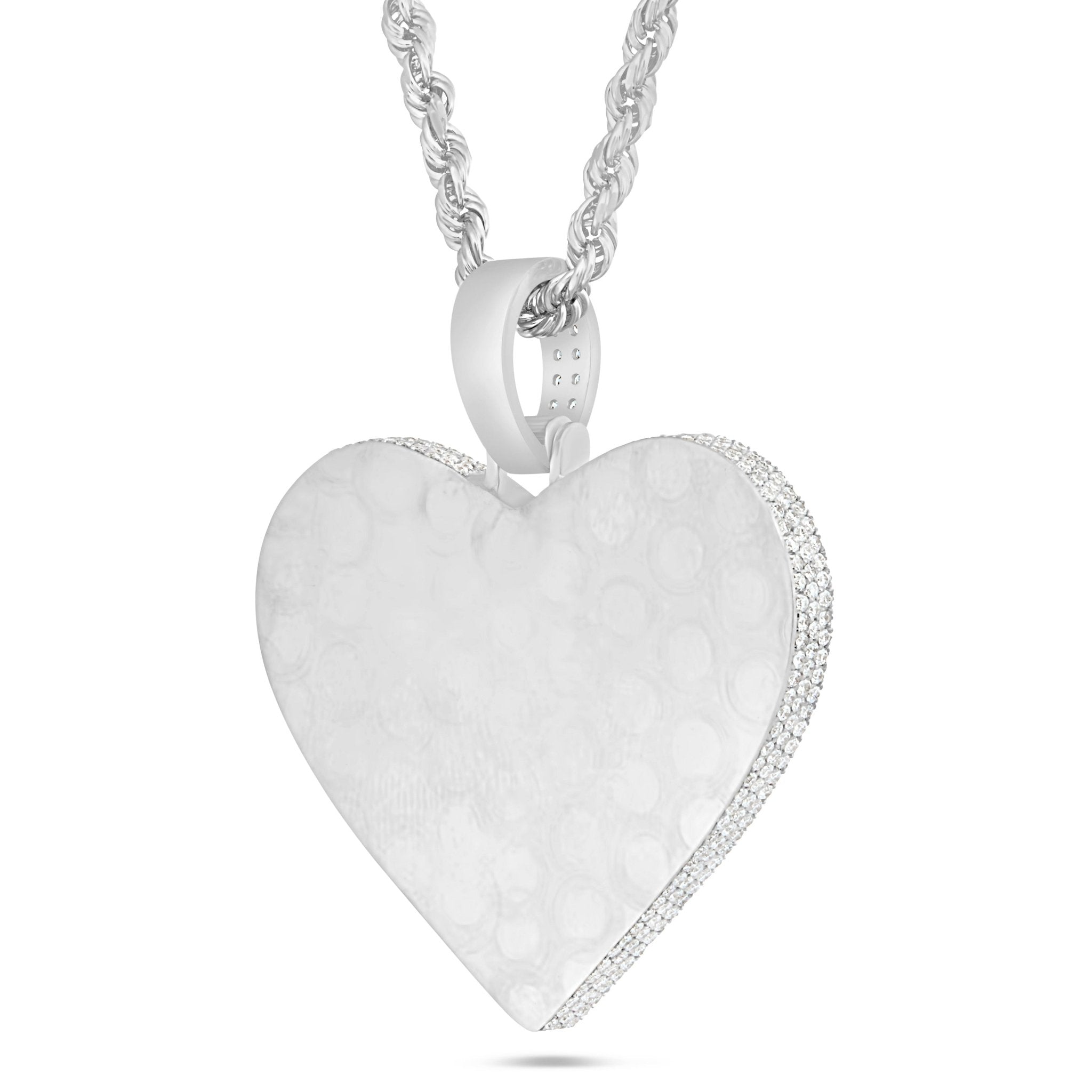 Shyne Collection 10K Gold 6.92ct Medium Diamond Heart Pendant