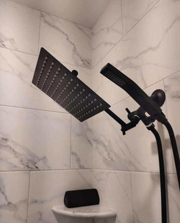 How to keep the shower head from clogging when taking a shower