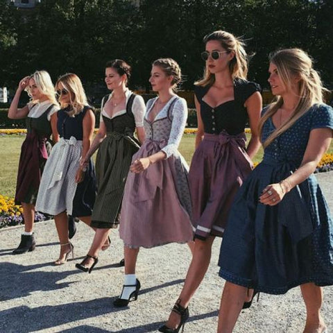 ladies wearing dirndl