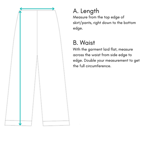 Skirts & Pants Measuring Guide