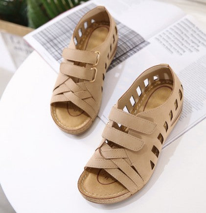 Velcro Wedge Casual Summer Shoes