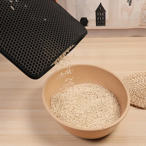 cat litter mat double layer