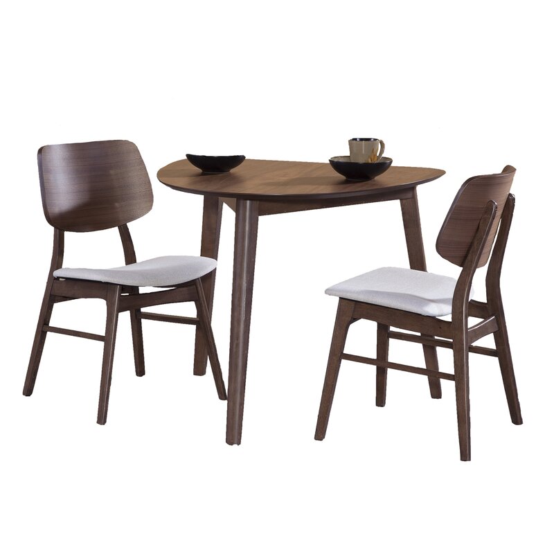 Bahtash Homes l 3-Piece Solid Wood Dining Set