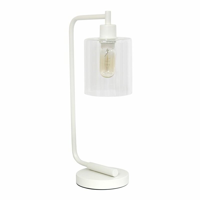 Kazuhiko Metal Desk Lamp in White-Bahtash Homes