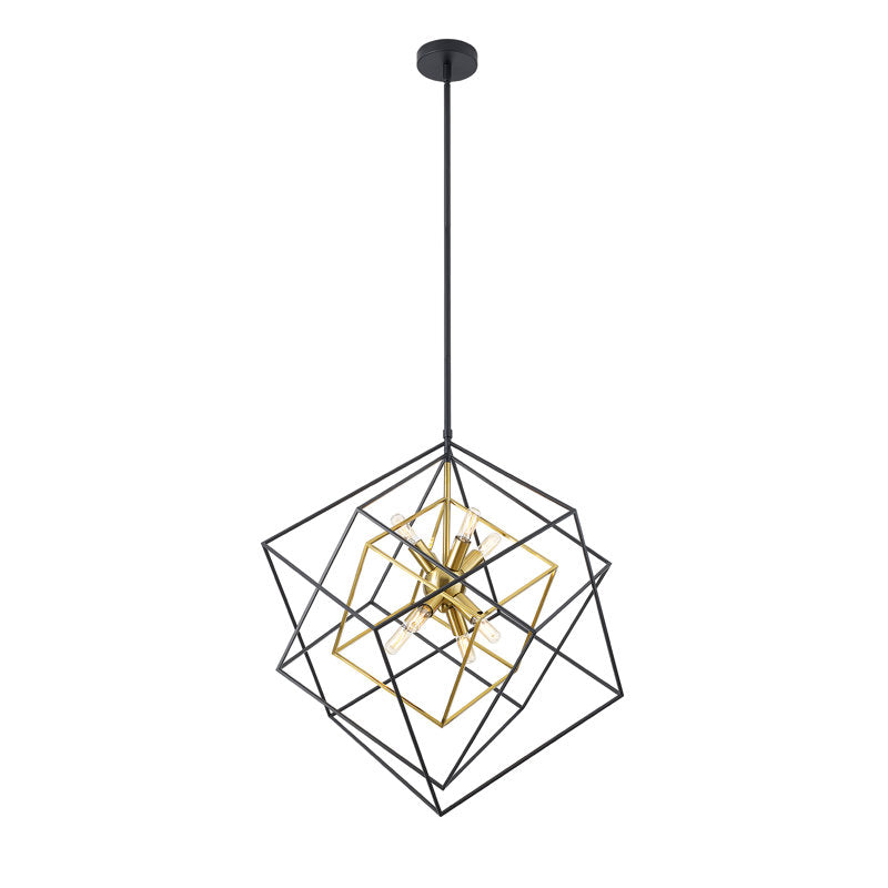 Castille 8 - Light 72.3'h Dimmable Geometric Chandelier | Bahtash