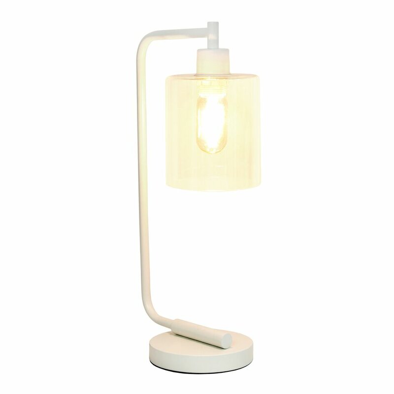 Kazuhiko Metal Desk Lamp in White-Bahtash Homes