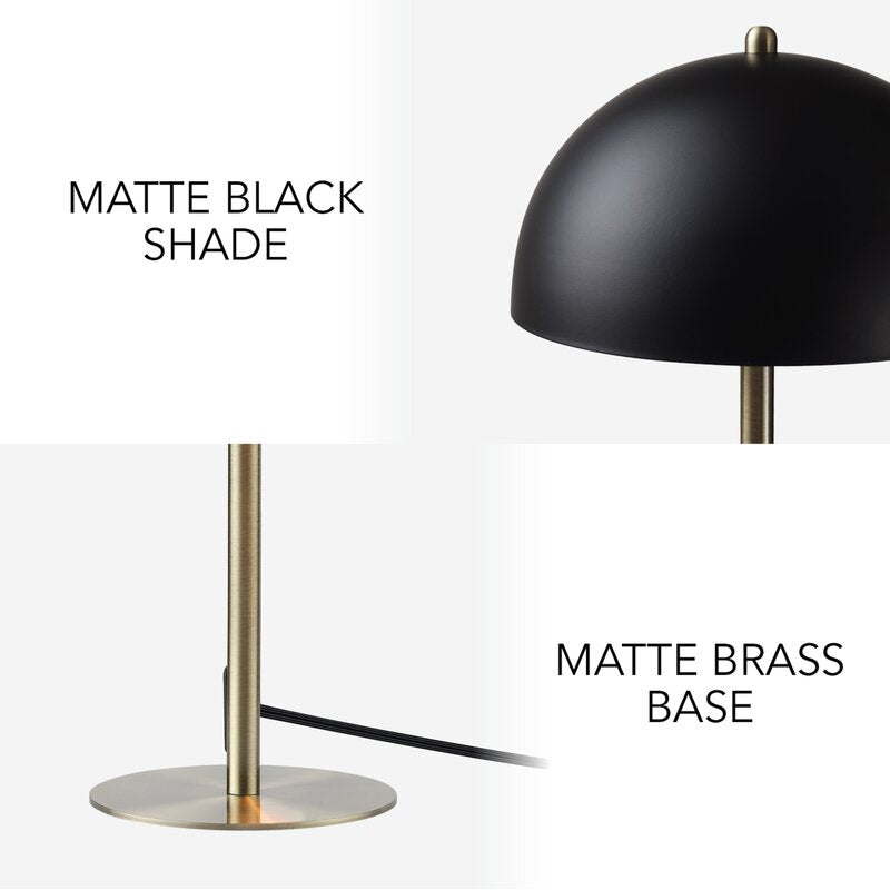 Luna Metal Desk Lamp - Black Color | Bahtash Homes