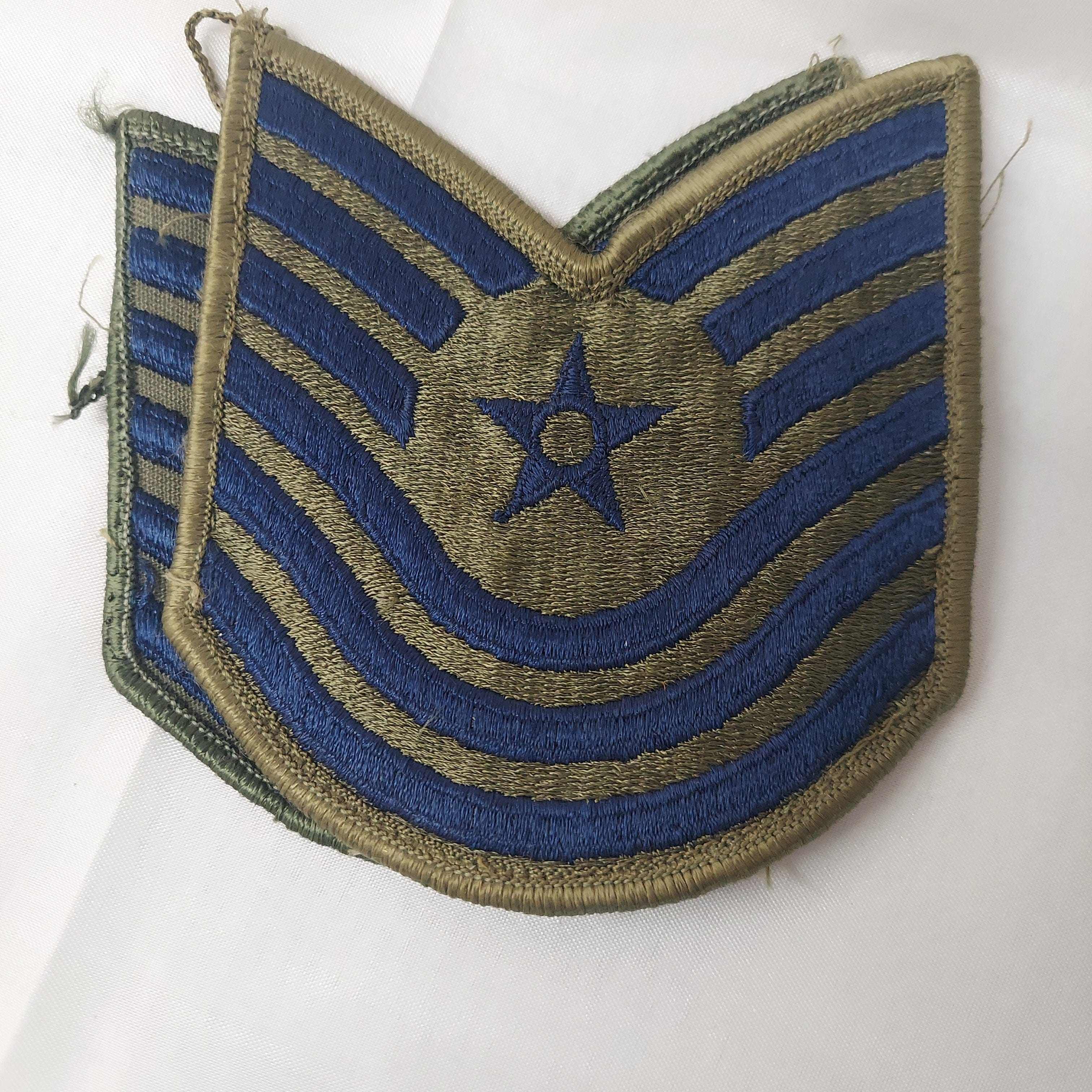 USAF Tech Technical Sargent Rank Insignia Patch Set