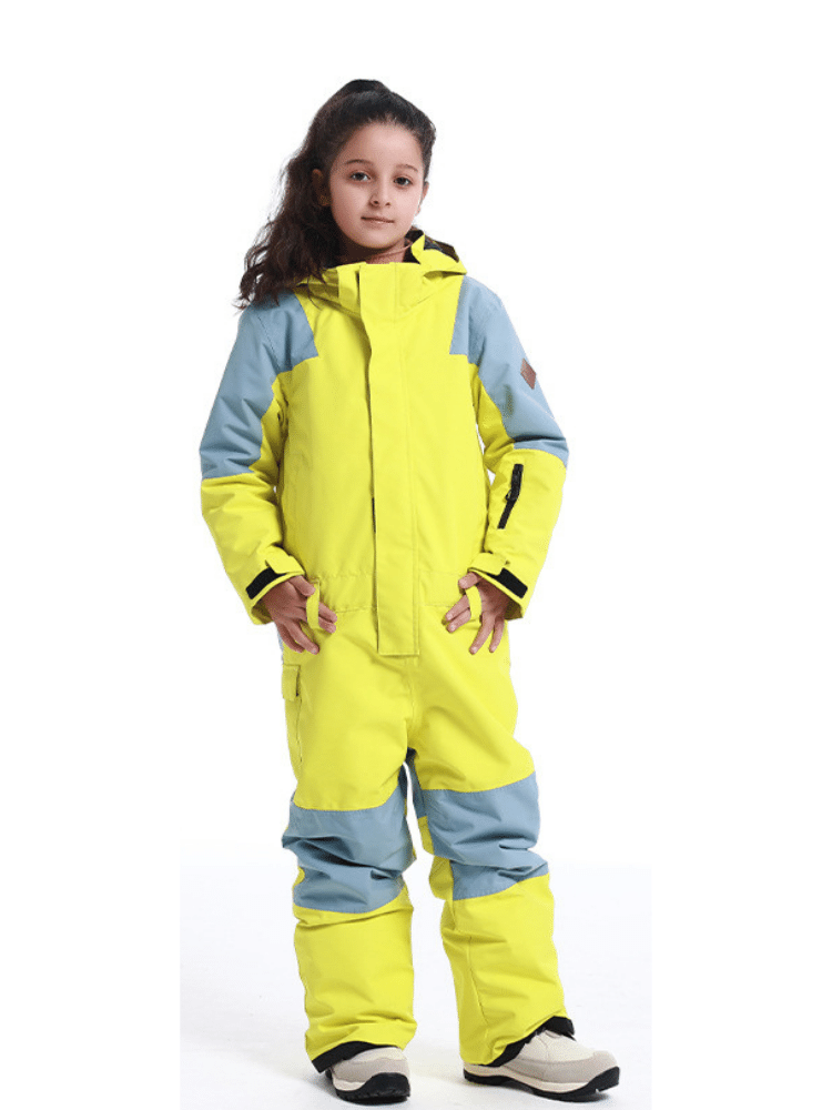 Gsou Snow Kids Colorblock Ski One Piece