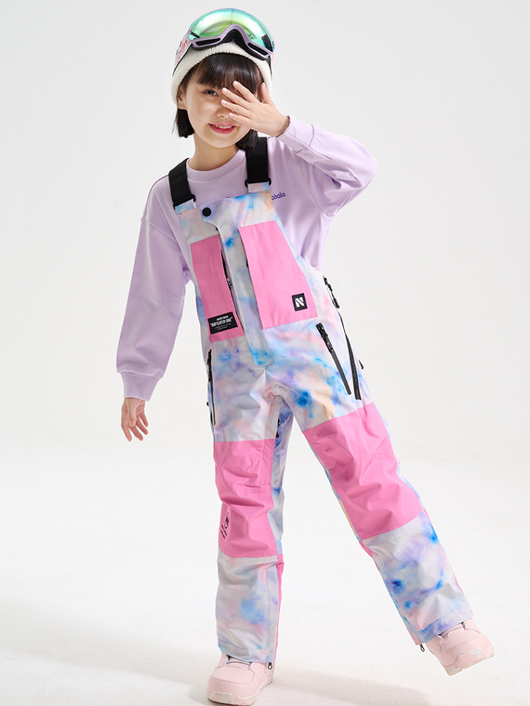 NANDN Powder Colorblock Youth Bibs