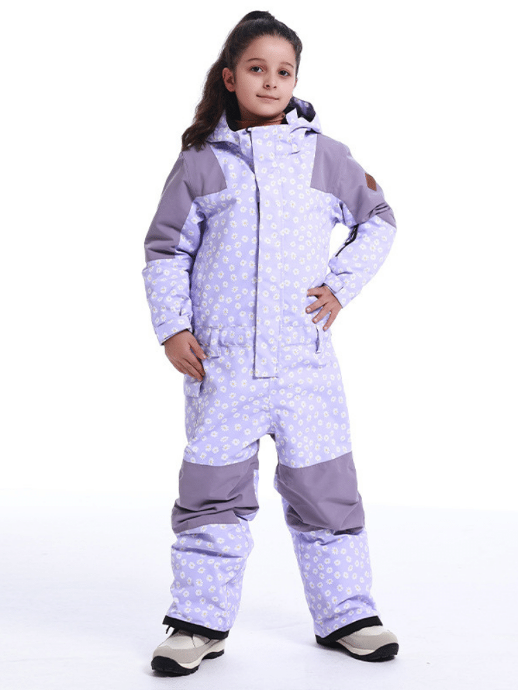 Gsou Snow Kids Colorblock Ski One Piece