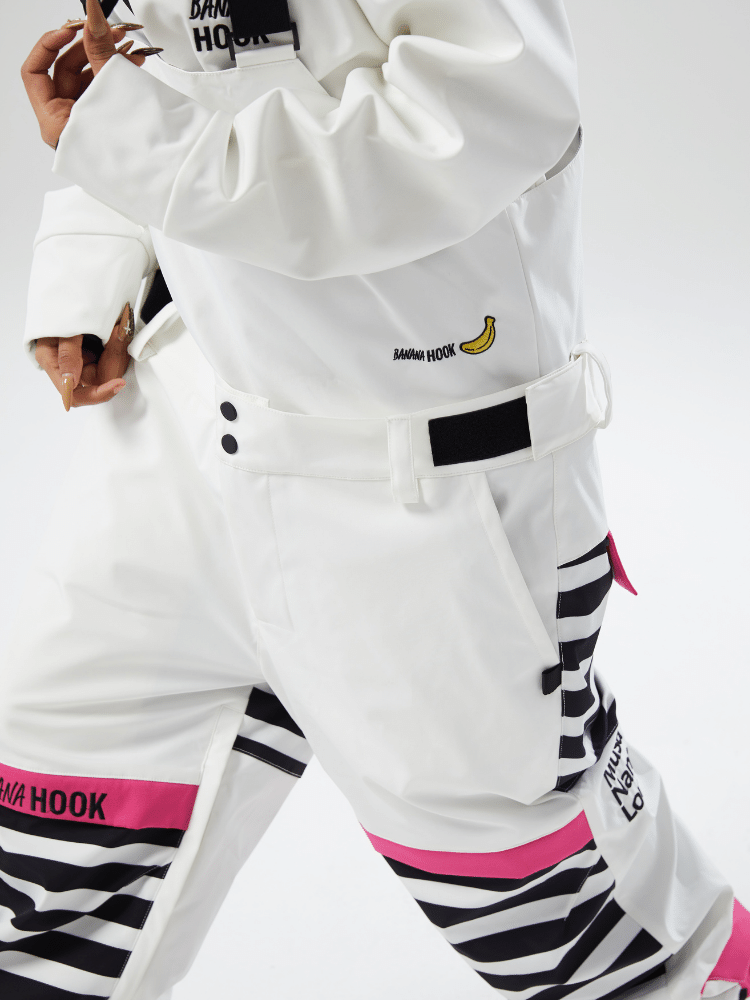 Tolasmik X Banana Hook Premium White Bib Pants